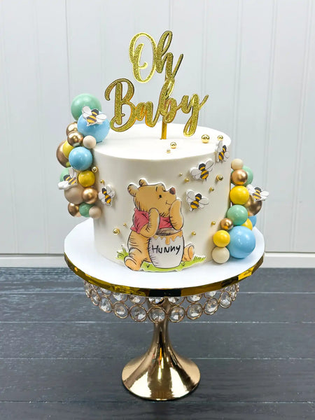 (Winnie The Pooh EDIBLE Icing PRE-CUT Cake Topper 4 INCH / 5 INCH (WIDTH)