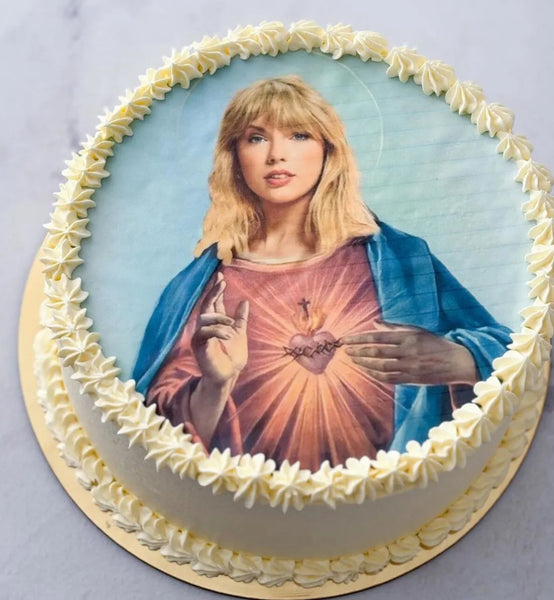 Taylor Swift 8 INCH PRE-CUT Edible Icing Cake Topper