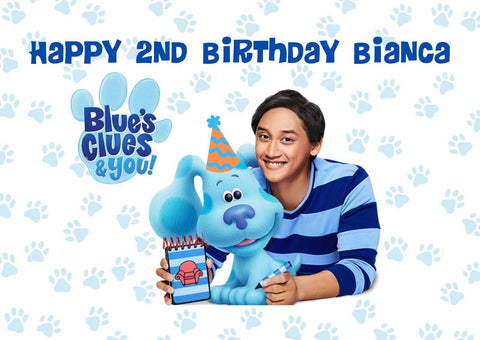 Blues Clues Inspired A4 Edible Icing Sheet Birthday Cake Topper - House of Cakes