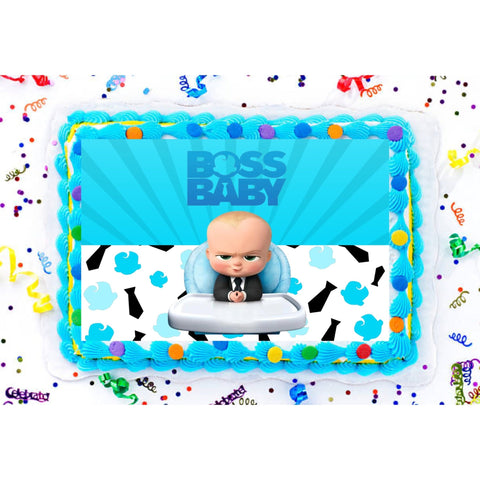 Boss Baby Inspired EDIBLE A4 Icing Sheet Cake Topper - House of Cakes