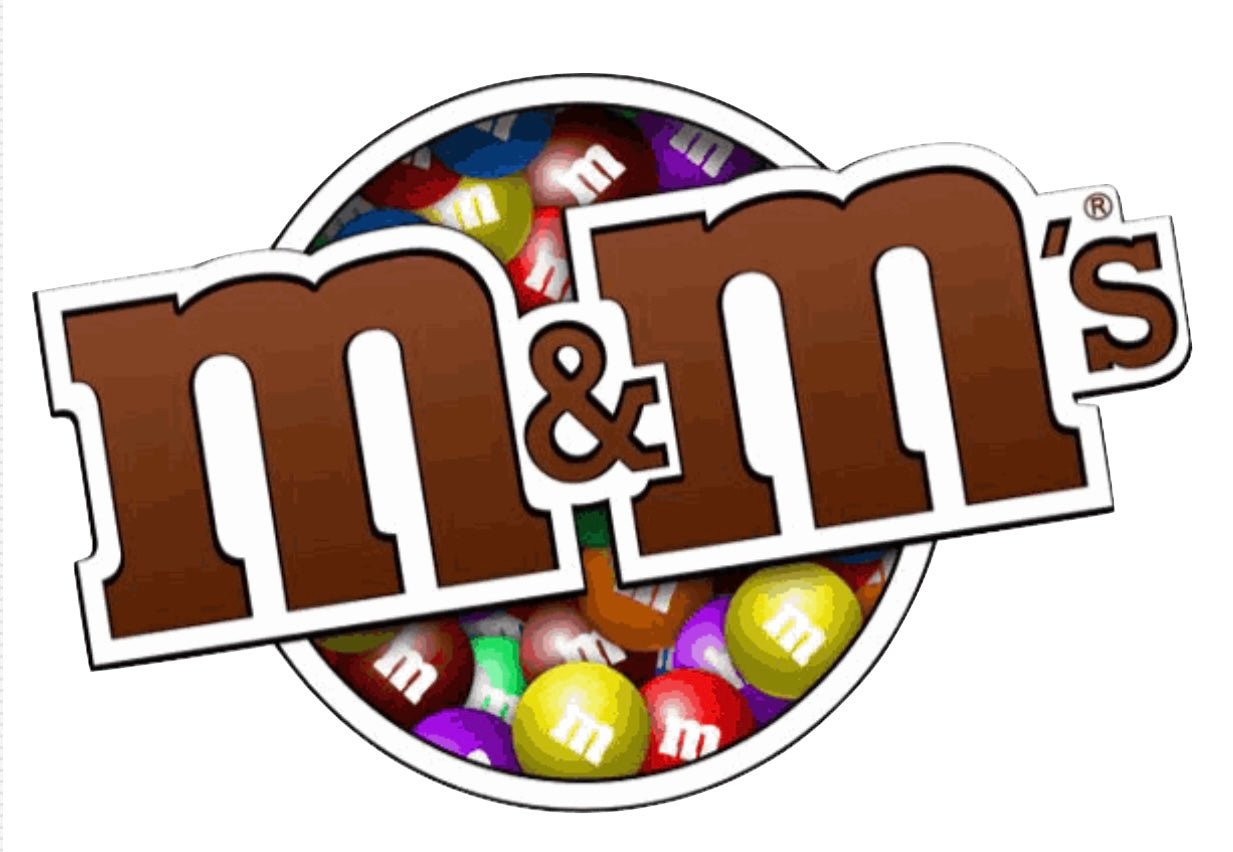 Candy PRE CUT 4 INCH / 5 INCH Edible Icing M&M Logo Birthday Cake Topper Decorations - House of Cakes