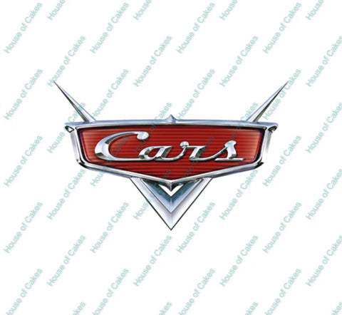 Cars PRE CUT 5 Inch (width) Edible Icing Logo Cake Topper Decorations Birthday - House of Cakes