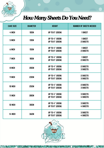 Custom Design A4 EDIBLE Icing Sheet - House of Cakes