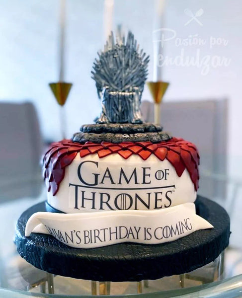 GAME OF THRONES LOGO 5 INCH EDIBLE ICING PRE - CUT BIRTHDAY CAKE TOPPER DECORATION - House of Cakes