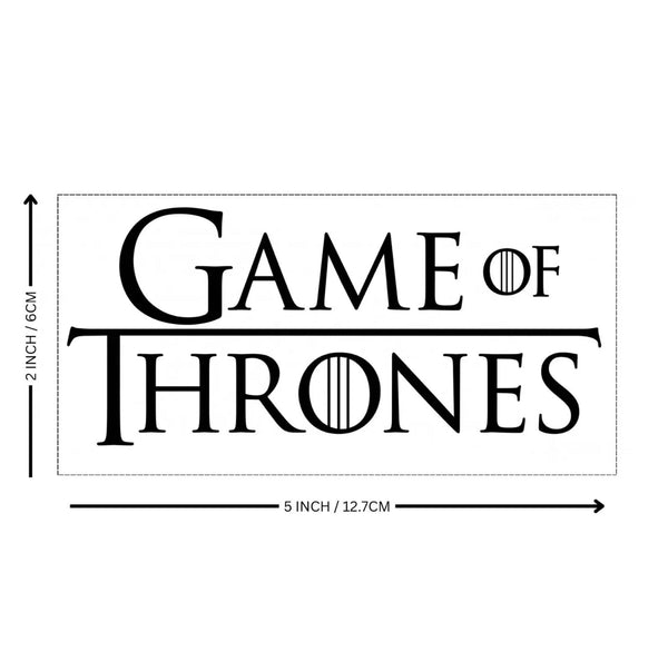 GAME OF THRONES LOGO 5 INCH EDIBLE ICING PRE - CUT BIRTHDAY CAKE TOPPER DECORATION - House of Cakes