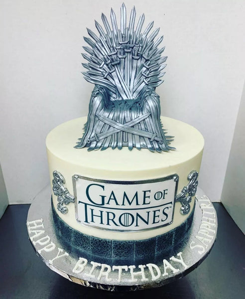 GAME OF THRONES LOGO 5 INCH EDIBLE ICING PRE - CUT BIRTHDAY CAKE TOPPER DECORATION - House of Cakes