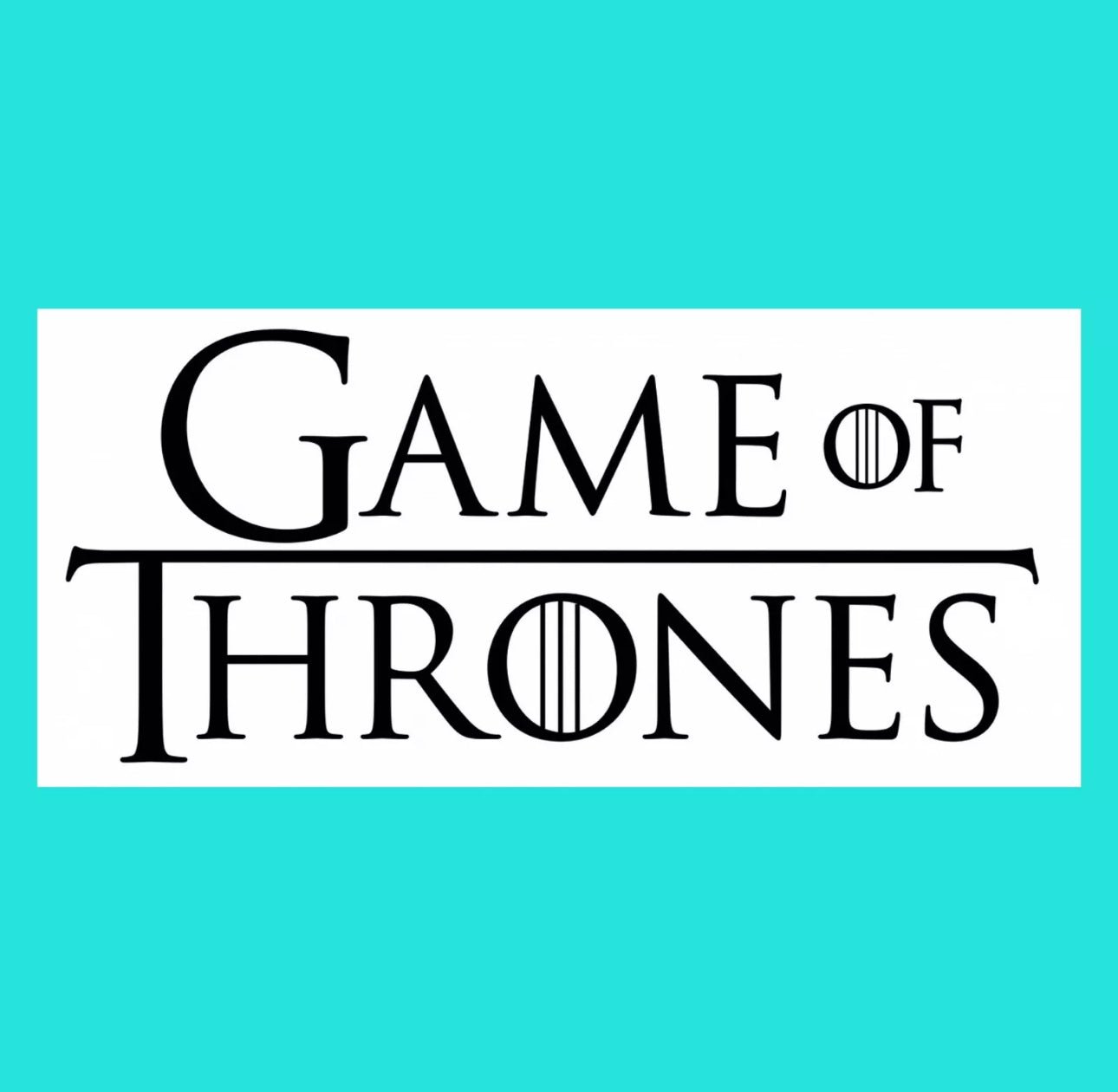 GAME OF THRONES LOGO 5 INCH EDIBLE ICING PRE - CUT BIRTHDAY CAKE TOPPER DECORATION - House of Cakes