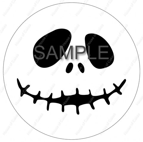 Halloween Jack Skellington 8 INCH EDIBLE ICING PRE - CUT Cake Topper - House of Cakes