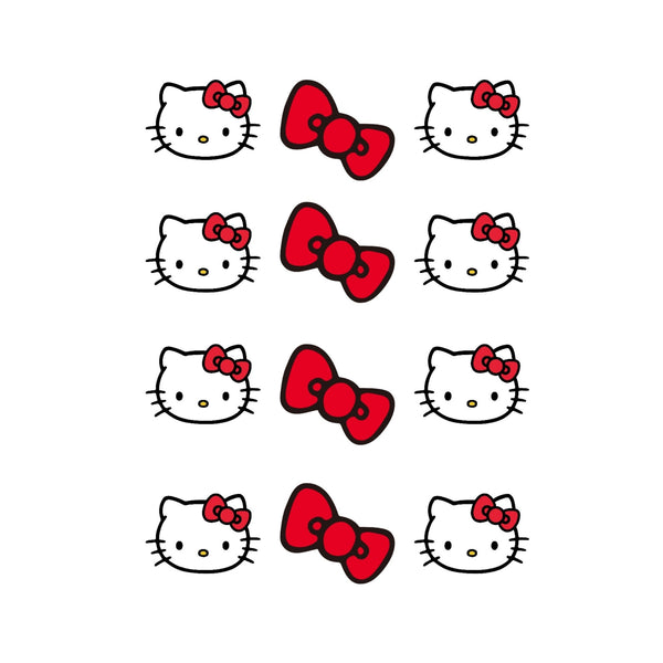 Hello Kitty Edible Icing PRE - CUT 5cm (width) Cupcake Toppers - House of Cakes