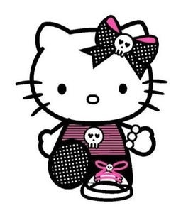 Hello Kitty Punk Edible Icing PRE - CUT Cake Topper 4 Inch /5 Inch (width) - House of Cakes