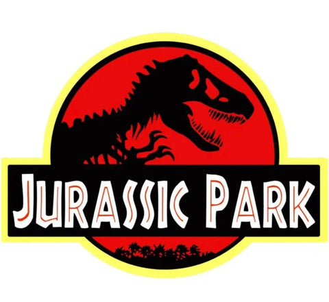 Jurassic Park PRE CUT 5 INCH Edible Icing Logo Cake Topper Decorations Birthday - House of Cakes