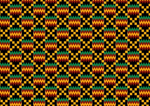 Kente Cloth Print A4 EDIBLE Icing Sheet - House of Cakes