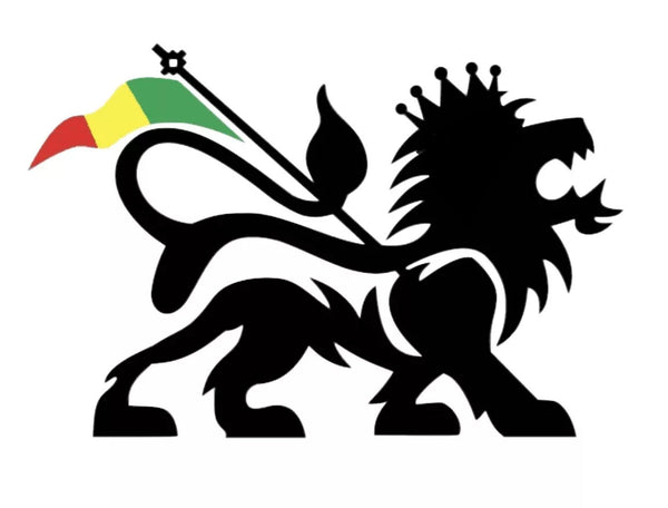 Lion Of Judah PRE CUT 5 INCH Edible Icing Cake Topper Decorations Rastafarian Flag - House of Cakes