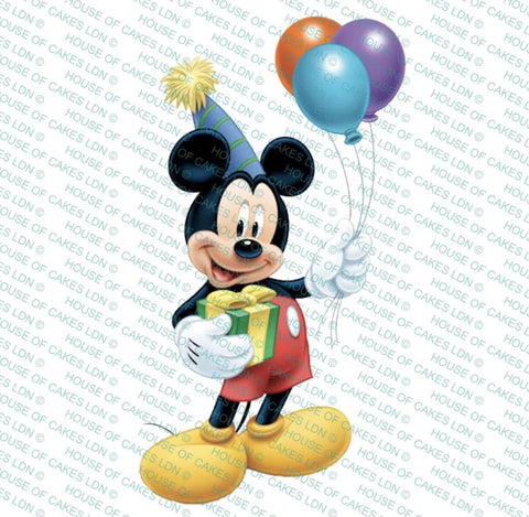 Mickey Mouse Pre Cut 4 Inch Edible Icing Image Cake Decoration - House of Cakes