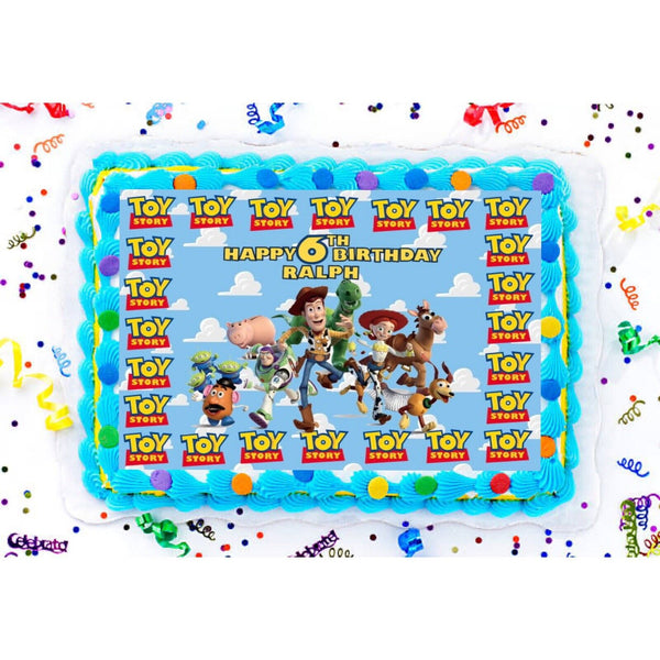 PERSONALISED Unofficial Toy Story Inspired EDIBLE A4 Icing Sheet Cake Topper - House of Cakes