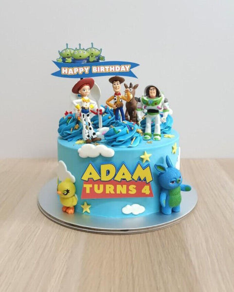 Personalised Unofficial Toy Story Logo Edible Icing PRE - CUT Cake Topper - House of Cakes