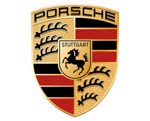 Porsche Logo 4 INCH/ 5 INCH HEIGHT Logo Pre - Cut Edible Icing Cake Topper - House of Cakes