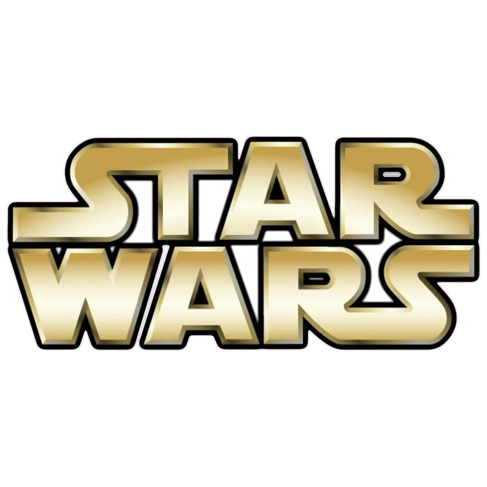 Star Wars 4 INCH WIDE Logo Pre - Cut Edible Icing Cake Topper - House of Cakes