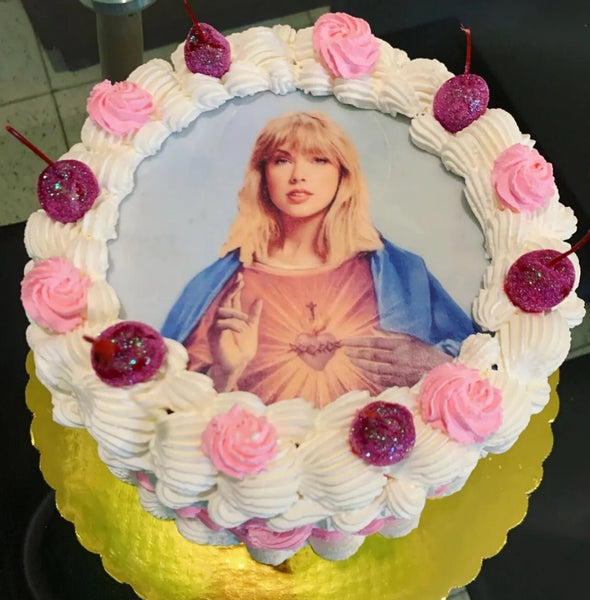 Taylor Swift 8 INCH PRE - CUT Edible Icing Cake Topper - House of Cakes