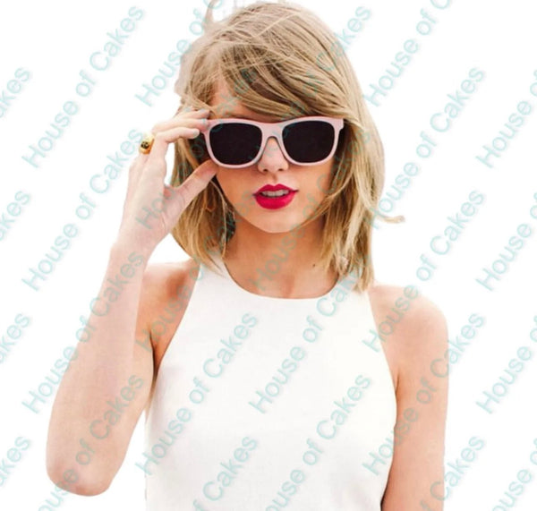 Taylor Swift Edible Icing PRE - CUT Cake Topper 4 INCH / 5 INCH (WIDTH) - House of Cakes