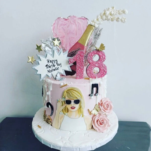 Taylor Swift Edible Icing PRE - CUT Cake Topper 4 INCH / 5 INCH (WIDTH) - House of Cakes