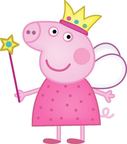 Unofficial Peppa Pig Pre Cut 4 Inch Edible Icing Cake Topper - House of Cakes