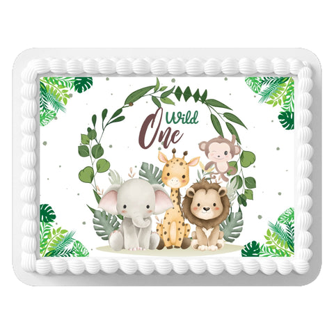 Wild One Themed A4 Edible Icing PRE - CUT Cake Topper - House of Cakes