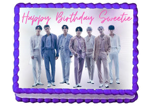 PERSONALISED Formula BTS K-POP EDIBLE A4 Icing Sheet Birthday Cake Topper