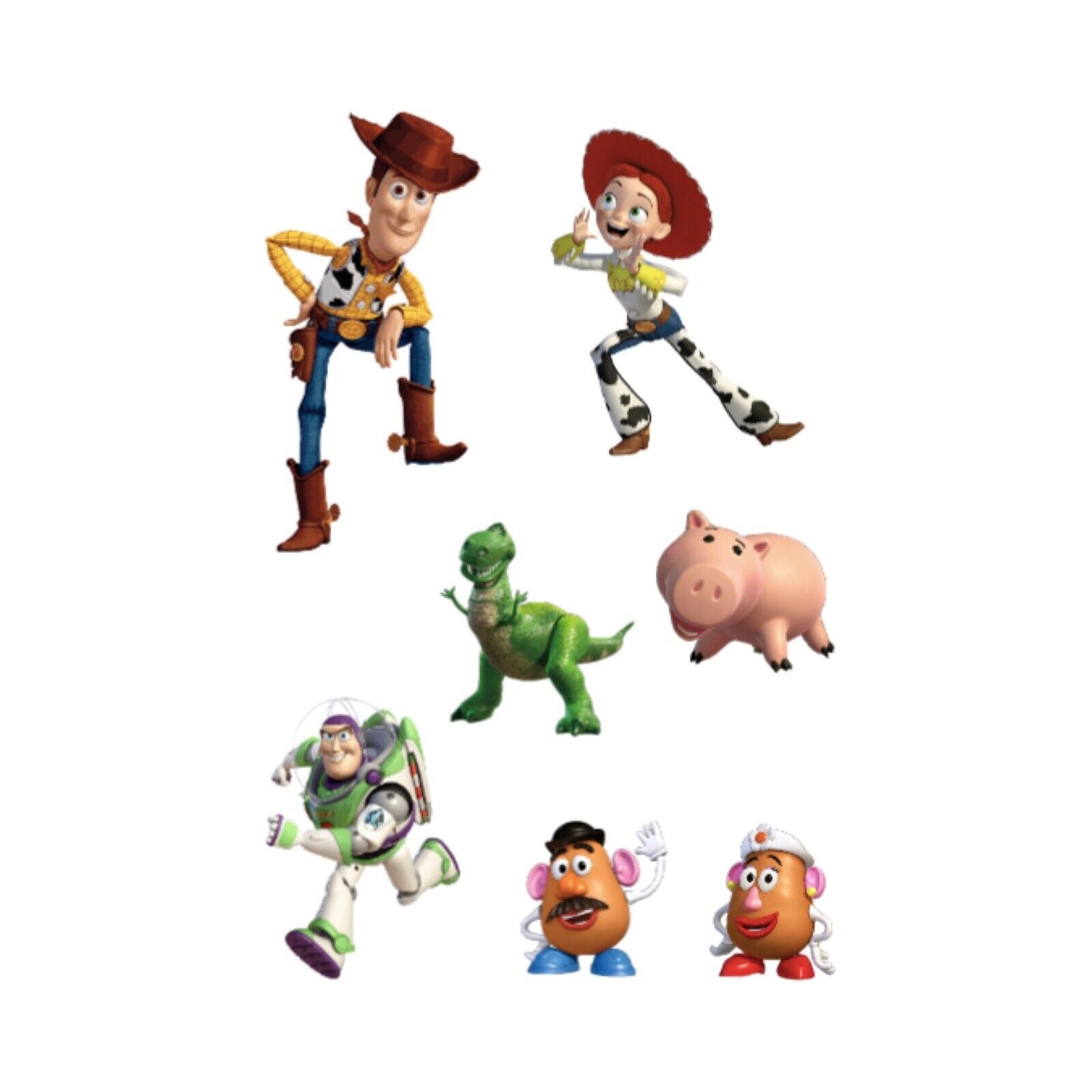 Unofficial PRE CUT Toy Story Characters Edible Icing Cake Topper Decorations