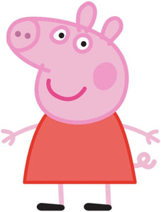 Unofficial Peppa Pig Red Dress Pre Cut 4 Inch Edible Icing Cake Topper