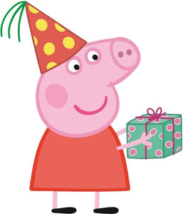 Unofficial Birthday Present Peppa Pig Pre Cut 4 Inch Edible Icing Cake Topper