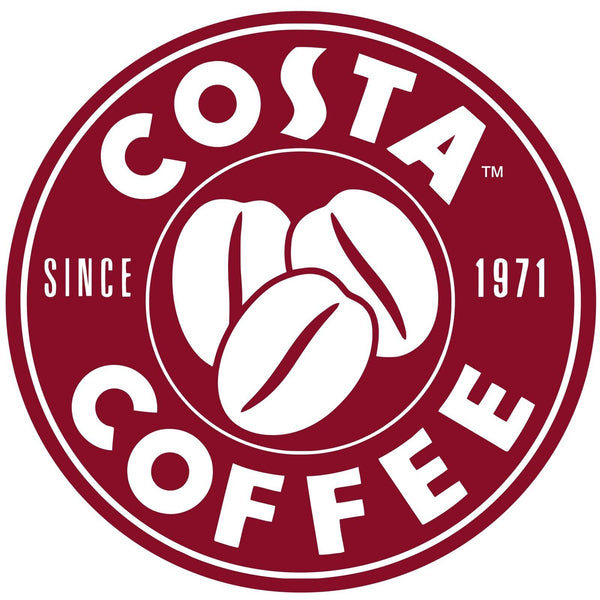 Costa Coffee Logo Edible Icing PRE-CUT Cake Topper 3/4/5/8 INCH CIRCLE