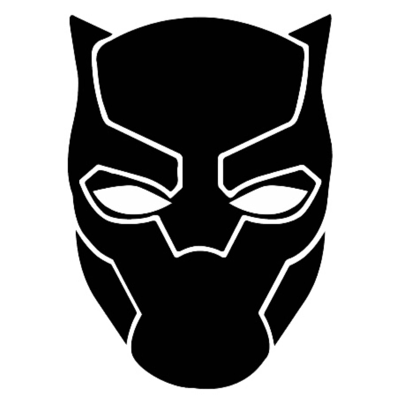 Black Panther PRE CUT 4” Edible Icing Logo Birthday Cake Topper Decorations