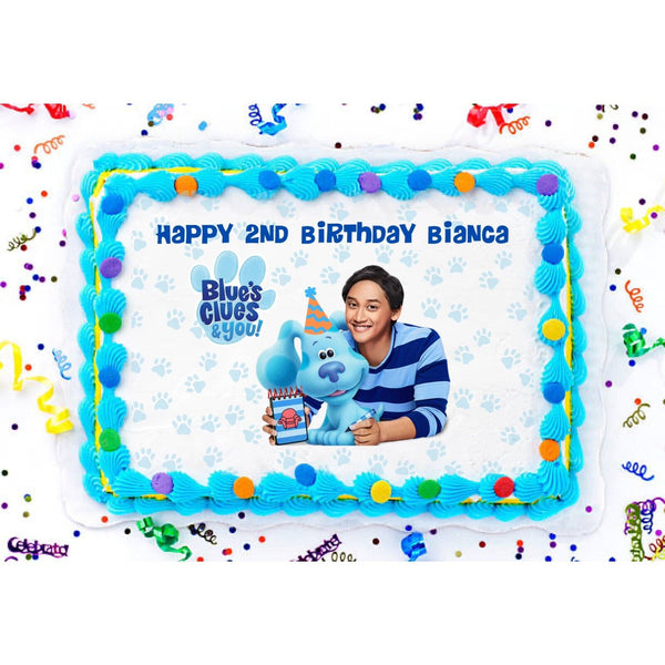 Blues Clues Inspired A4 Edible Icing Sheet Birthday Cake Topper
