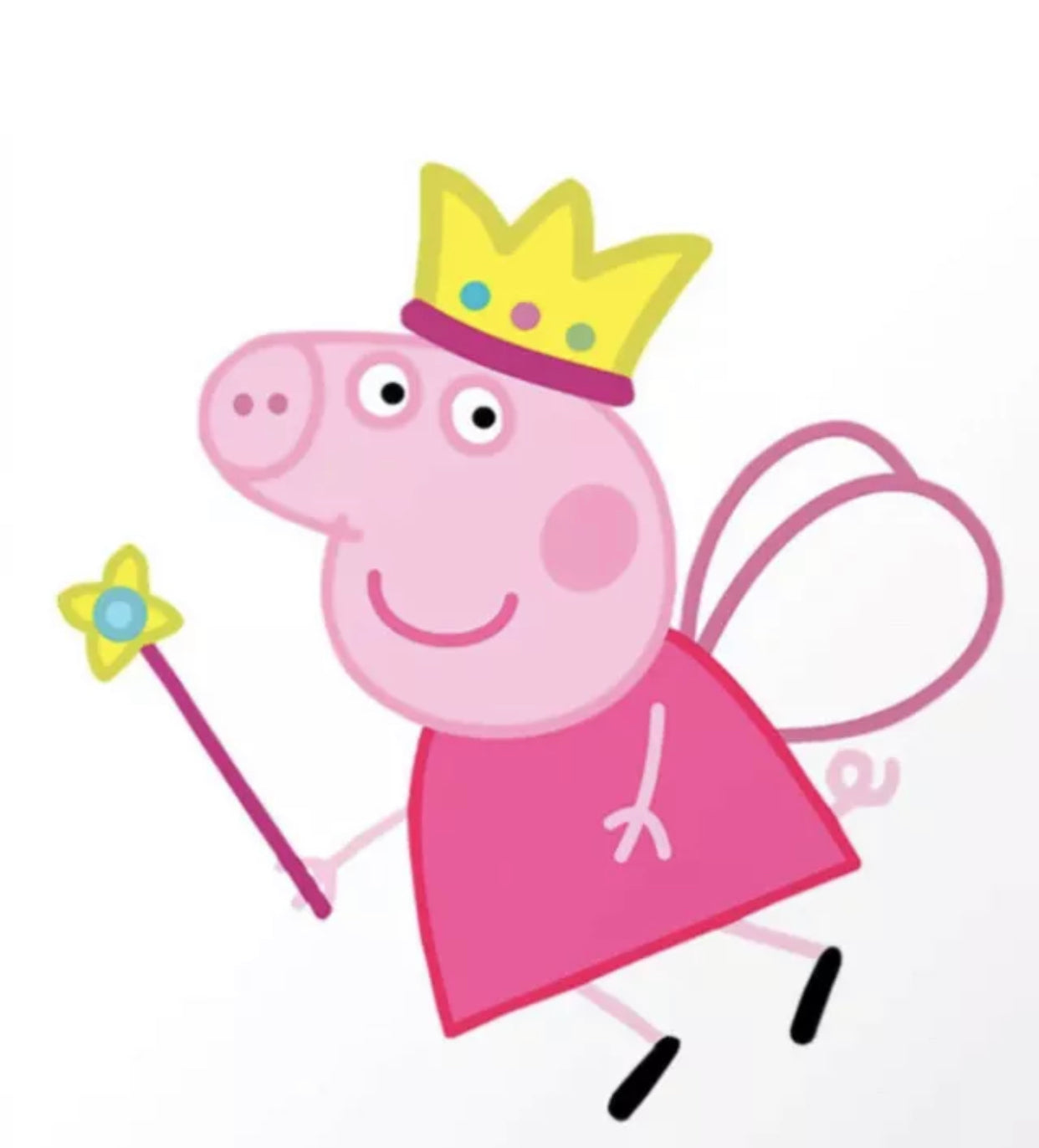 Princess Fairy Peppa Pig Pre Cut 4 Inch Edible Icing Cake Topper