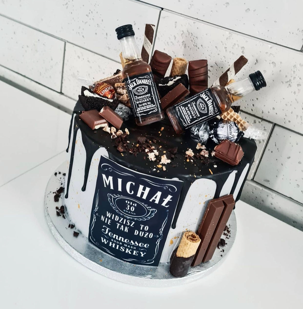 Jack Daniel’s Label EDIBLE Icing Cake Topper Original/Personalised